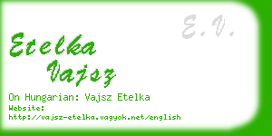 etelka vajsz business card